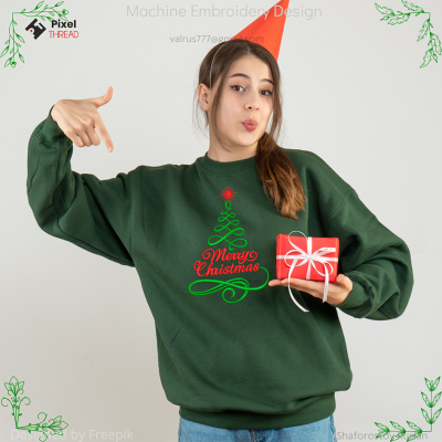 Merry Christmas machine embroidery design. Embroidery for a Christmas present. a gift for loved ones Merry Christmas machine embroidery design. Embroidery for a Christmas present. a gift for loved ones