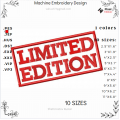 Limited Edition Machine Embroidery Design – Unique and Stylish!