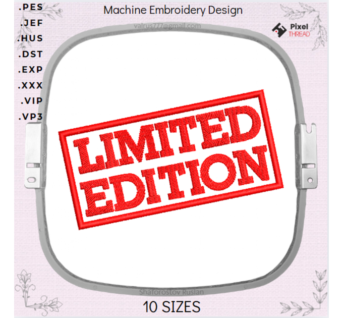 Limited Edition Machine Embroidery Design – Unique and Stylish!