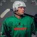Hockey Player Heartbeat Machine Embroidery Design (Digital Download)